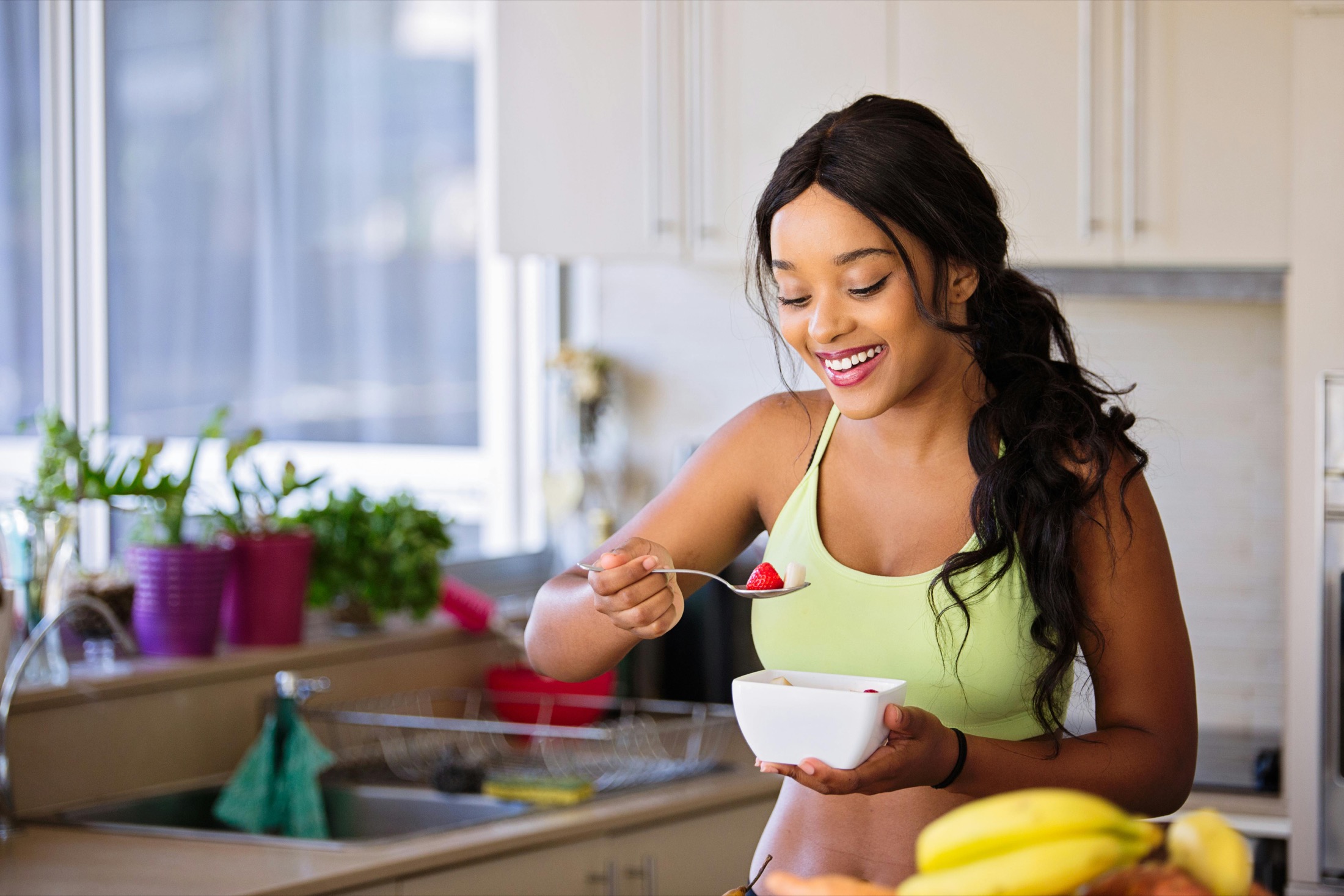 Healthy lifestyle morning routine